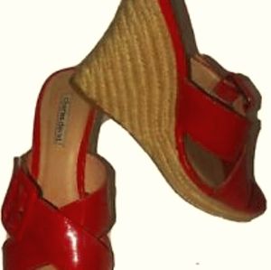 Brand New Charles David Red Sexy Wedge Sandels